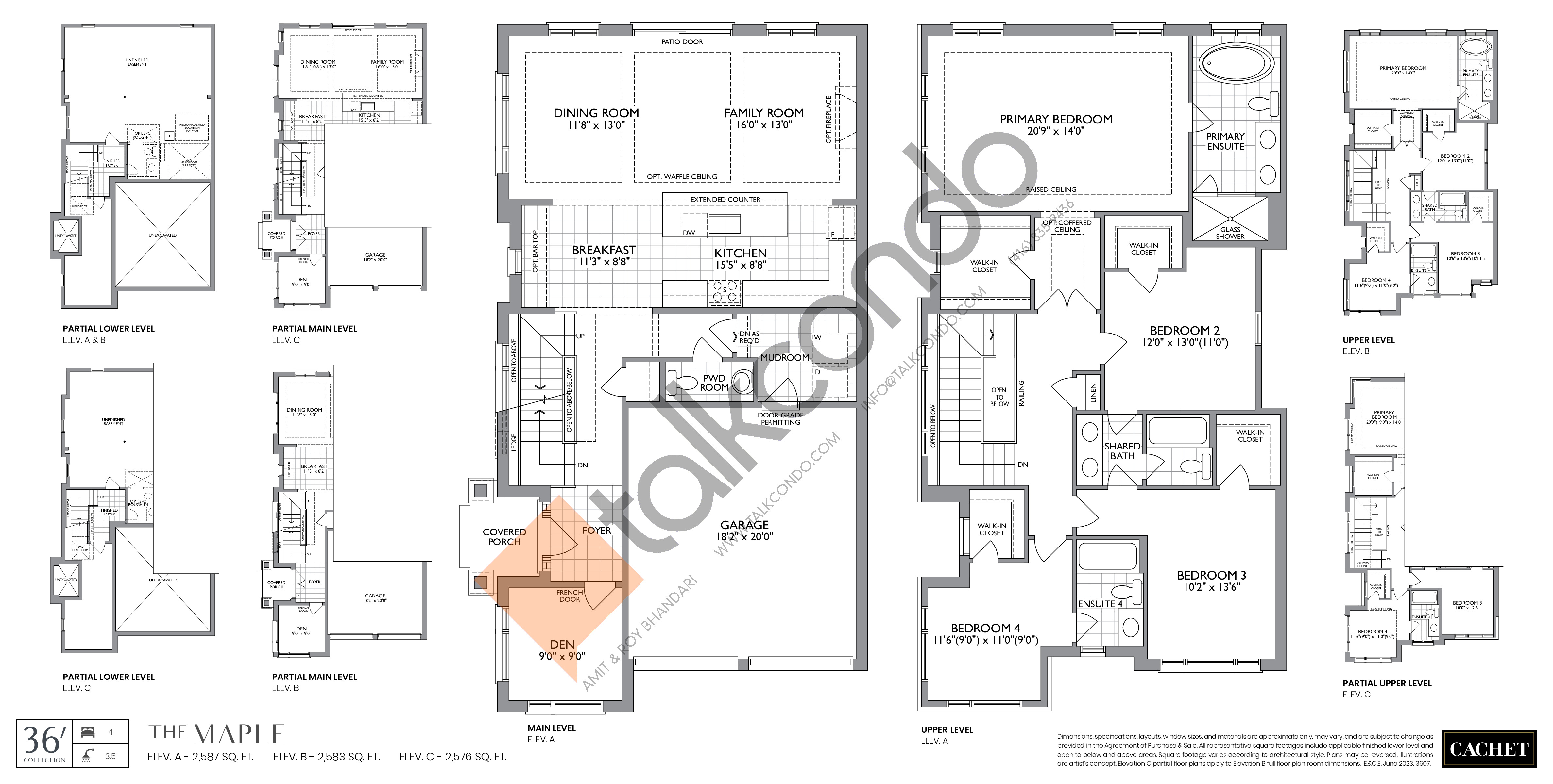 Cachet Binbrook Towns Maple 2587 sq.ft. 4 bedrooms
