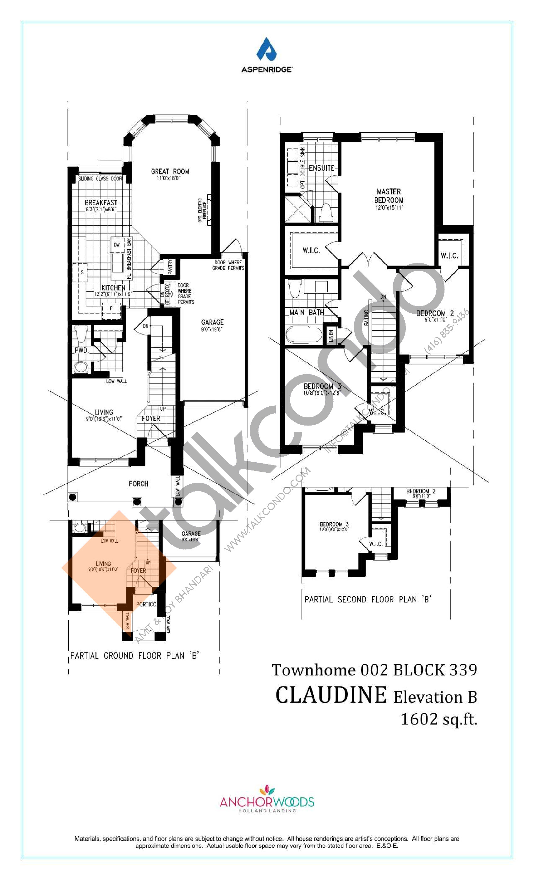 Anchor Woods by Aspen Ridge Homes Claudine 1602 sq.ft. 3 bedrooms