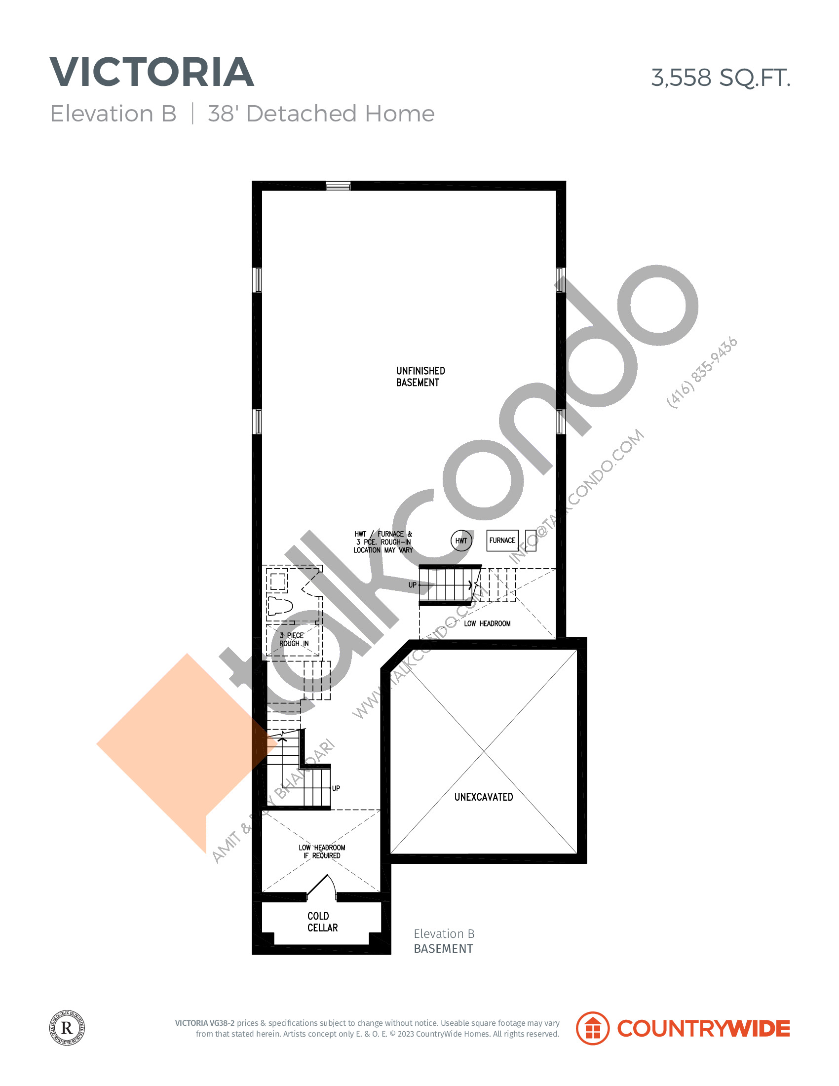 Victoria Grand by Countrywide Homes Victoria Elev. B (Basement